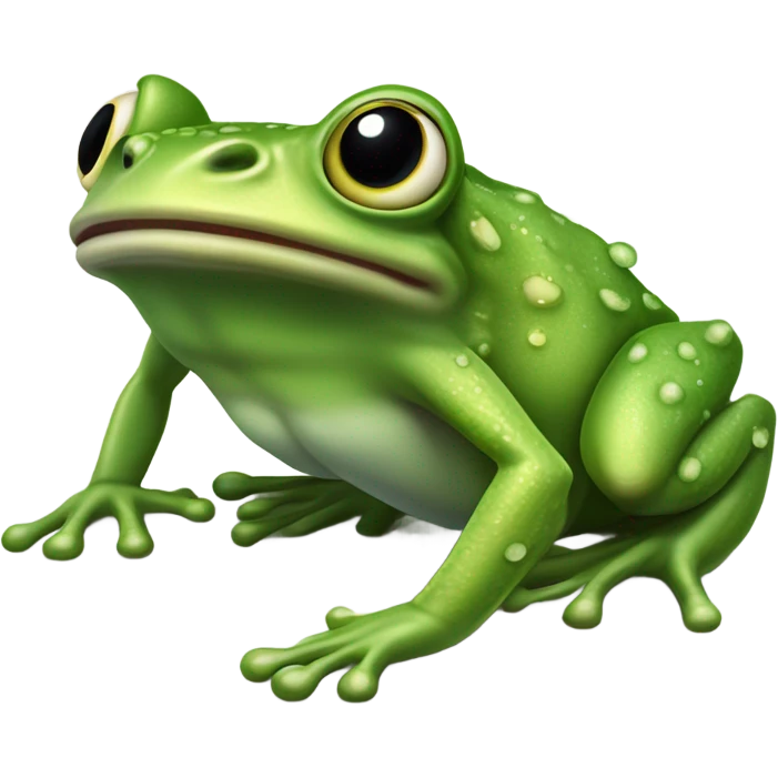 Frog very angry emoji
