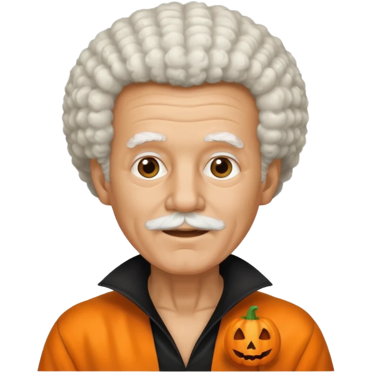 afro halloween white grandpa emoji