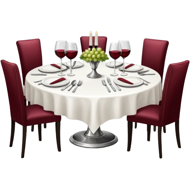 Elegant fine dining restaurant with a Michelin star emoji