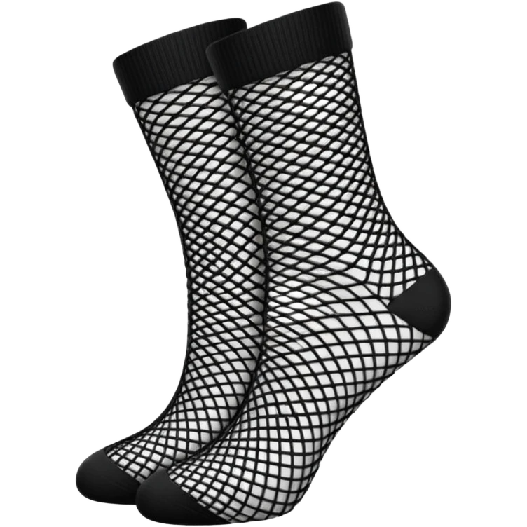 black fishnet socks emoji