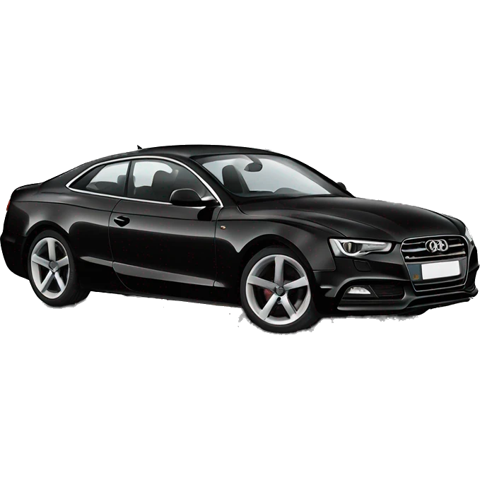 Black audi a5 emoji