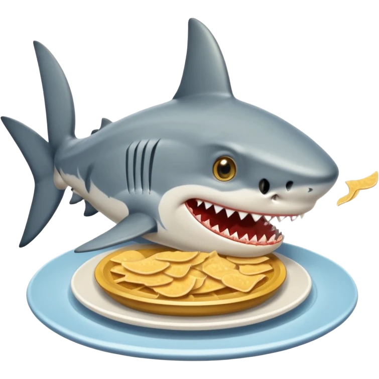 A shark eating munchies emoji