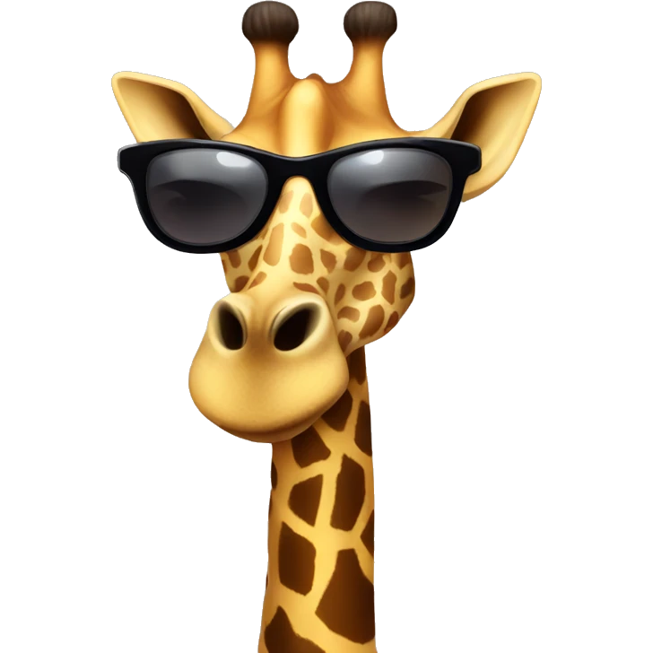 Giraffe wearing sunglasses  emoji