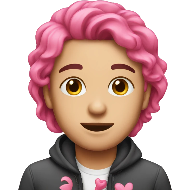 Pink love emoji