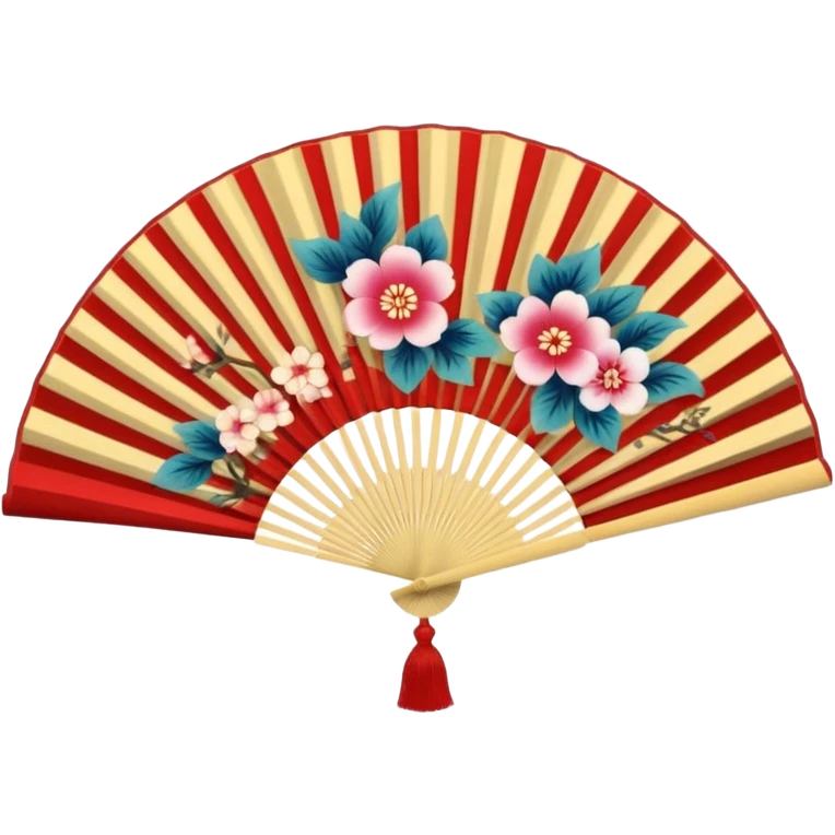 Japanese hand fan emoji
