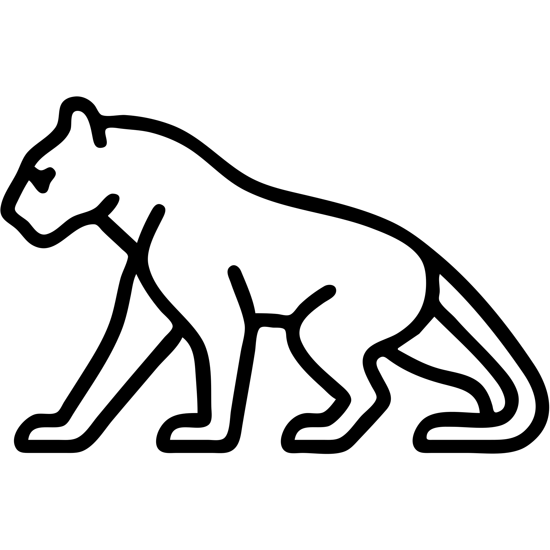 black panther, minimalist icon, sleek silhouette, strong contrast emoji