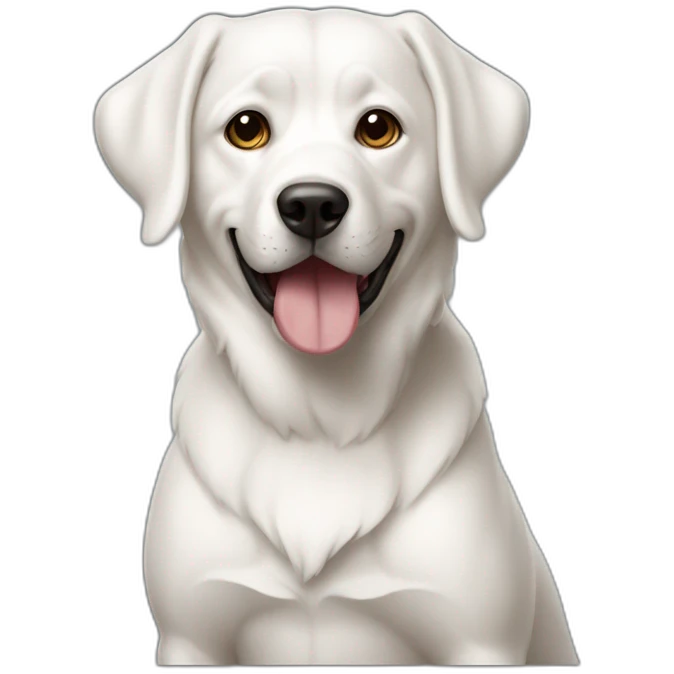 Chien-blanc emoji