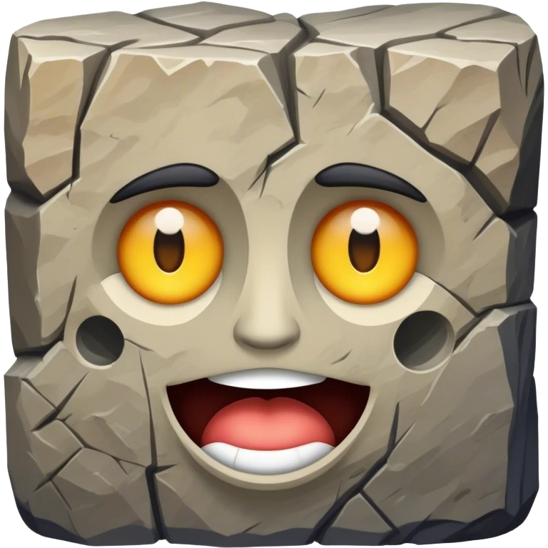 Rock face emoji