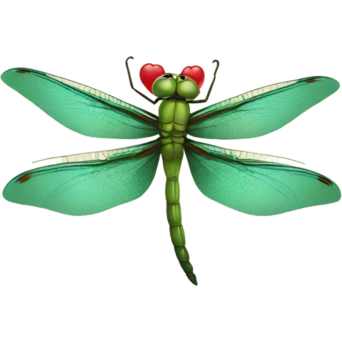 Dragonfly in love emoji