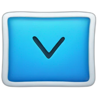 blue check box emoji