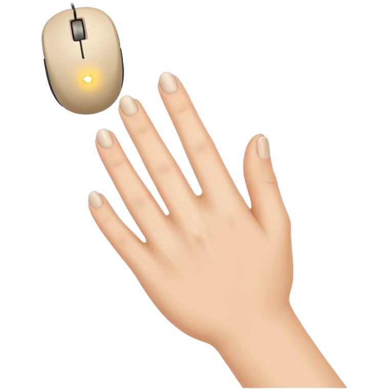 the hand clicking the mouse emoji