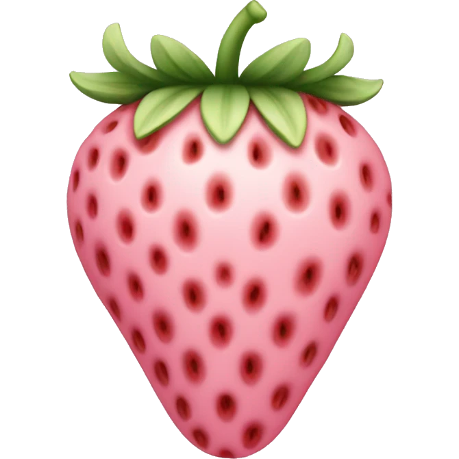 pastel pink strawberry  emoji