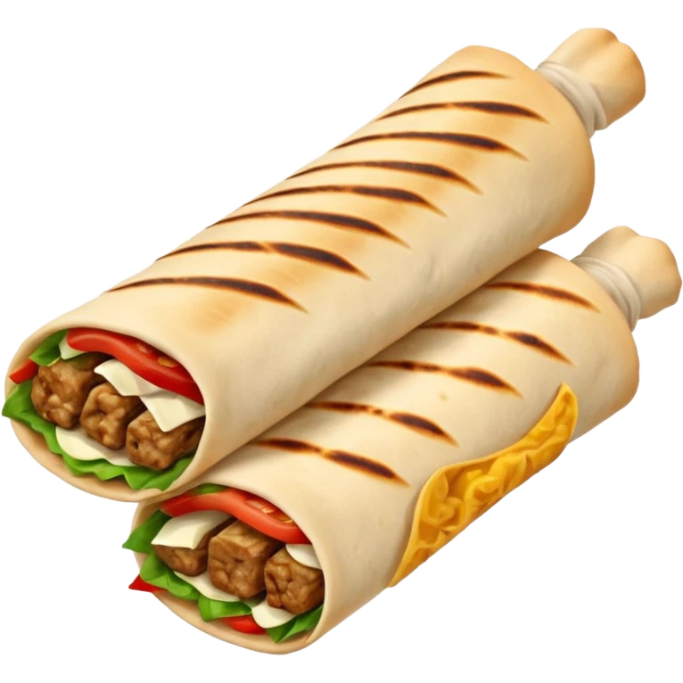 kebab in lavash emoji