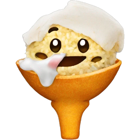 smiley face eat biryani emoji