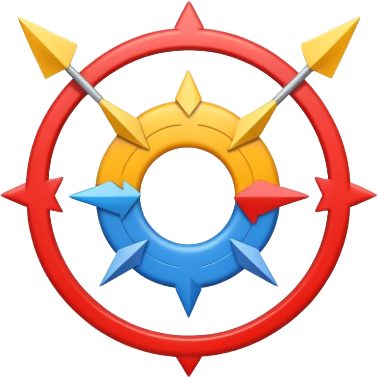 “Emoji symbolizing centripetal federalism, showing power moving from the central core outward, with a strong center and arrows expanding to the edges, flat emoji style, simple and clear, educational icon.” emoji