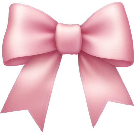light pink ribbon bow emoji