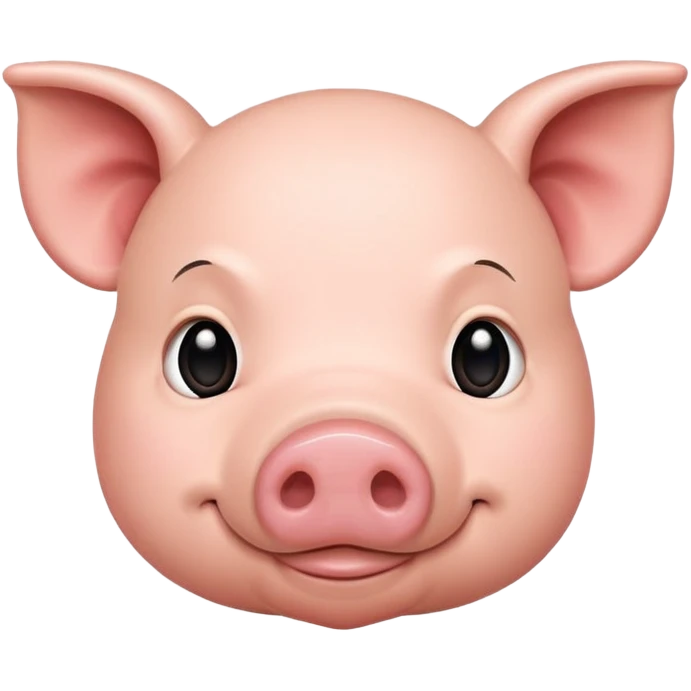 Pig with smirk on face with a black shirt w three red lines emoji