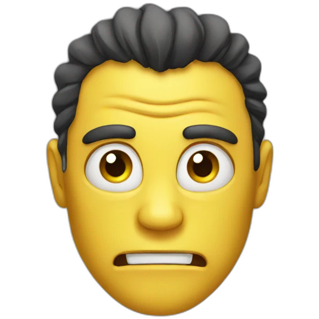 Evil face emoji