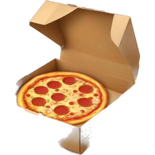 Pizza in a pizza box emoji