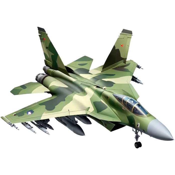 SU-35 Jet - Sukhoi (Model Year: 2020) (Iconic colour: Camouflage green) emoji