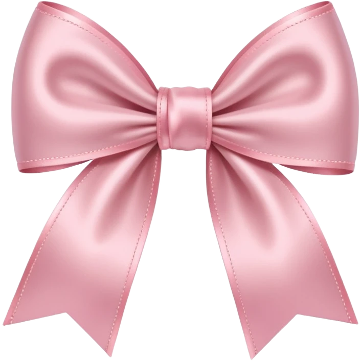 light pink ribbon bow emoji