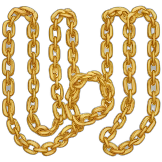 gold chain emoji
