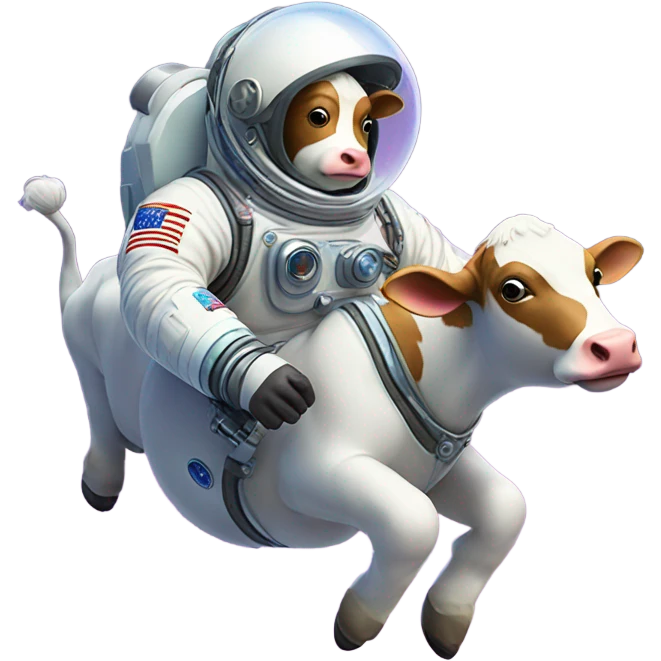 Cow in space emoji