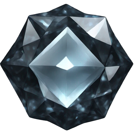 Black diamond crystal cluster  emoji