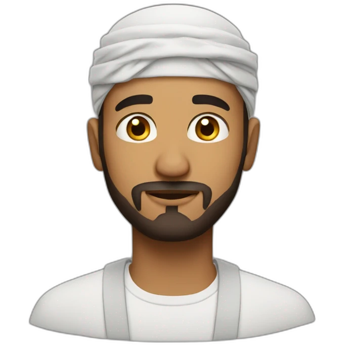 Muslim guy so much disappointed  emoji