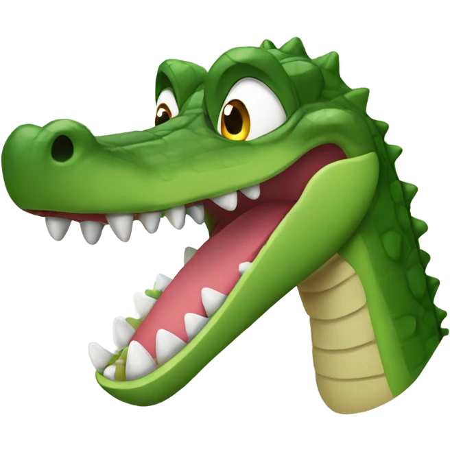 Alligator with spike collar emoji