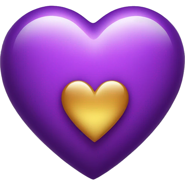 purple heart with magic emoji