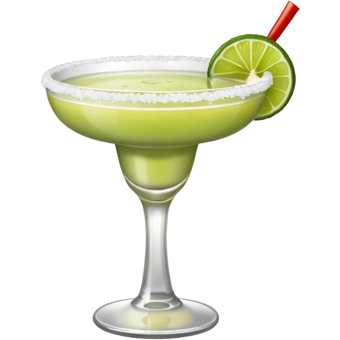 margaritas. one normal and one spicy. NO ICE - normal margarita glass with salt on the rim. one should be just with the margarita and the salt. the spicy one should have a small pepper inside  emoji