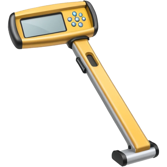 Hand-held metal detector emoji