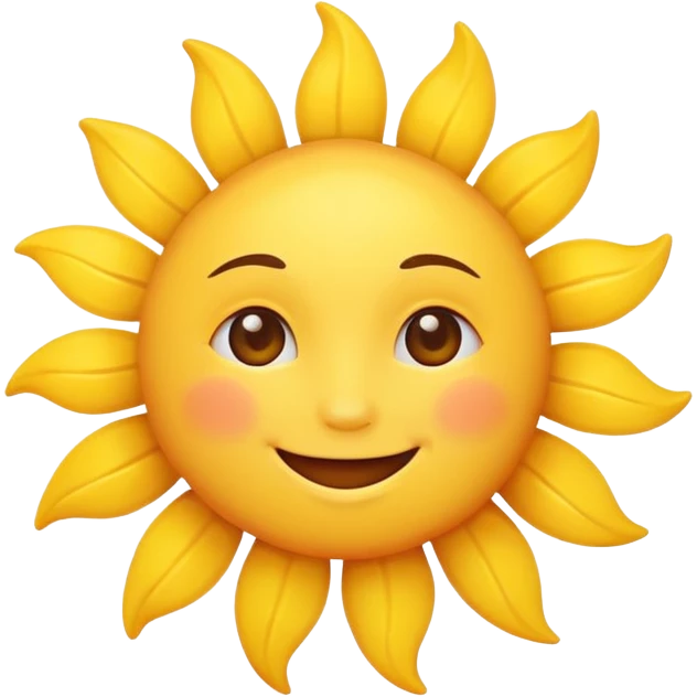 Cute Sun shine  emoji