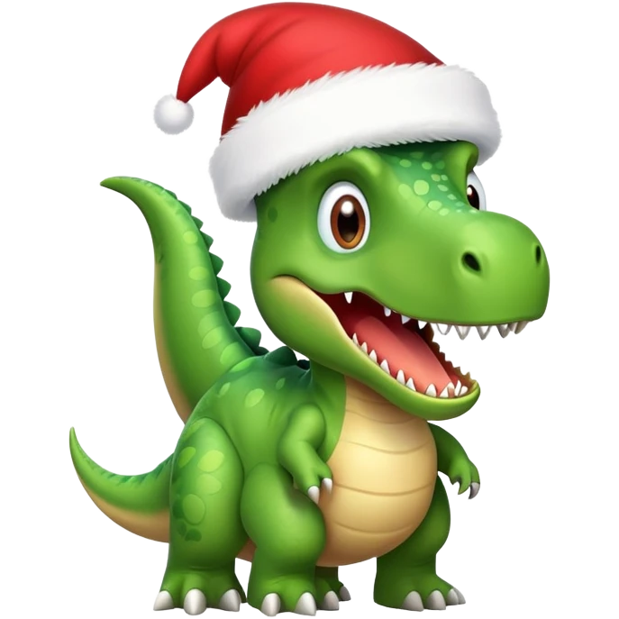 Dinosaur Christmas ￼ emoji