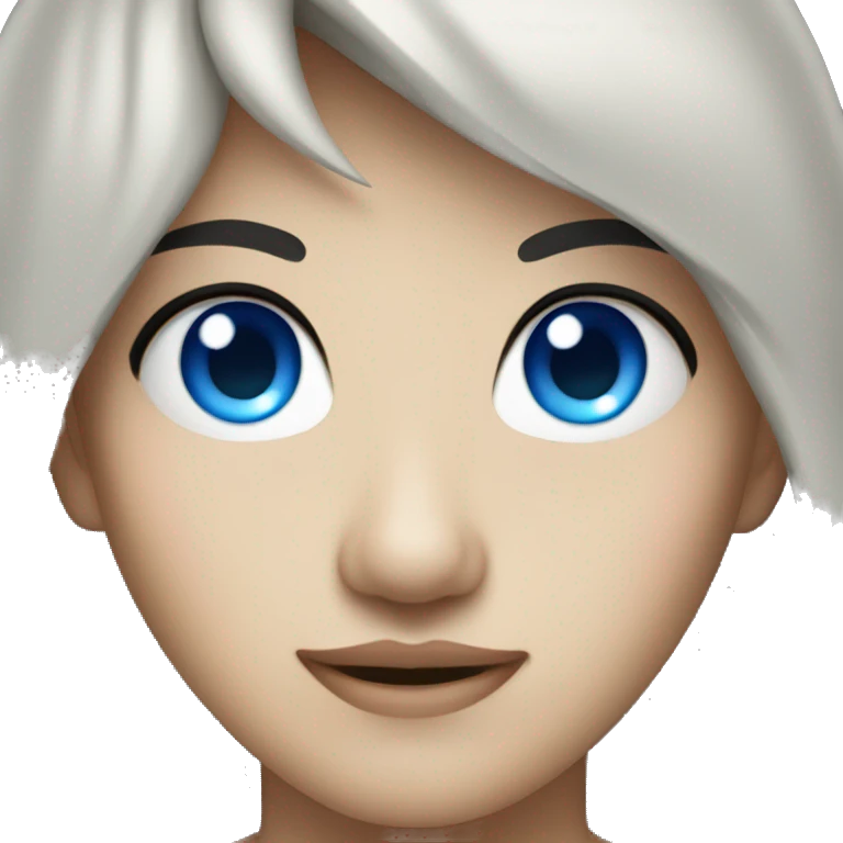 wasian with blue eyes emoji
