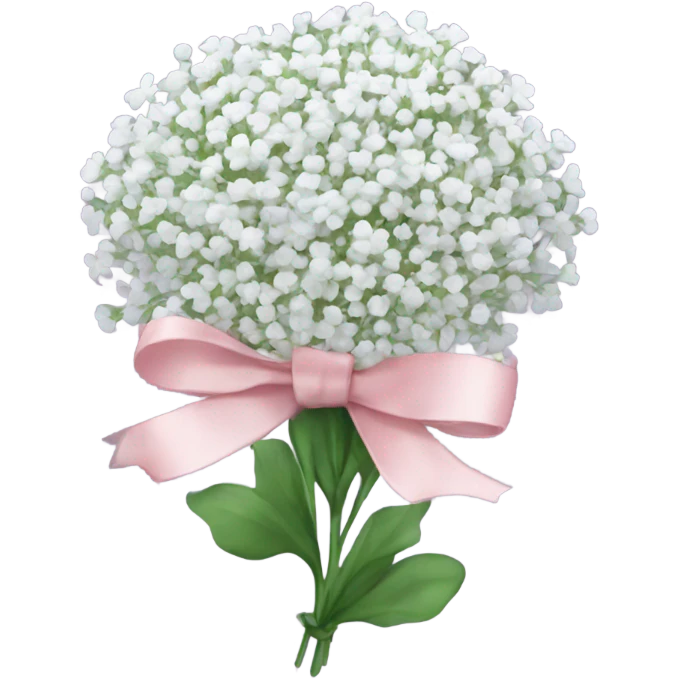 baby breath flower with ribbon emoji