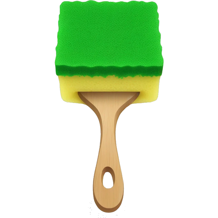 green flat square dish sponge emoji