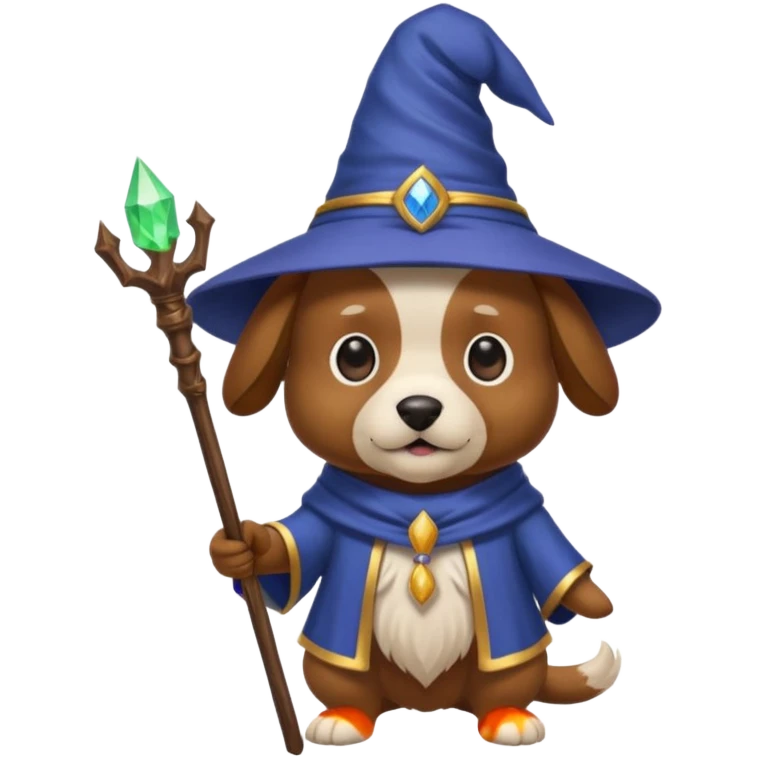 Dog wizard emoji