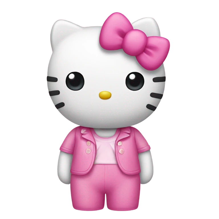 Hello Kitty pink emoji