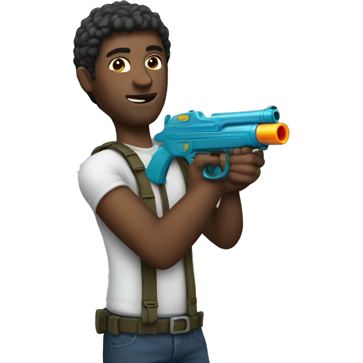man with a watergun emoji