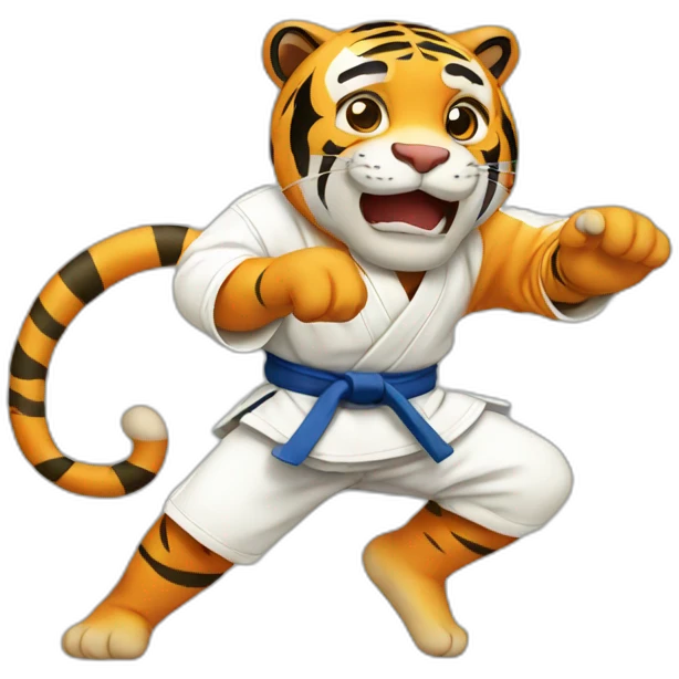 Tiger judo emoji