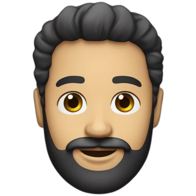 wendell carvalho, white man, black beard dinking white wine emoji