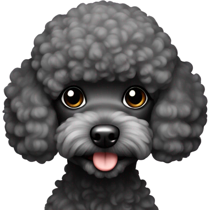 Black toy-poodle  emoji