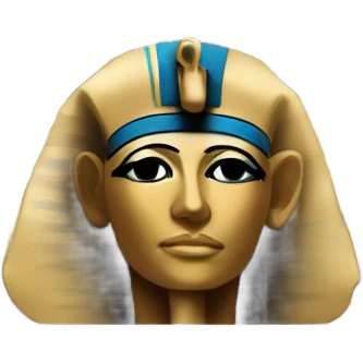 egypt sarcophagus gold blue white black , full body  emoji