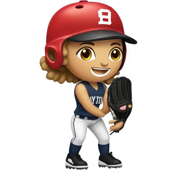 Softball player emoji