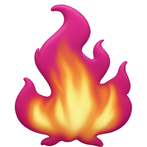 pink fire emoji