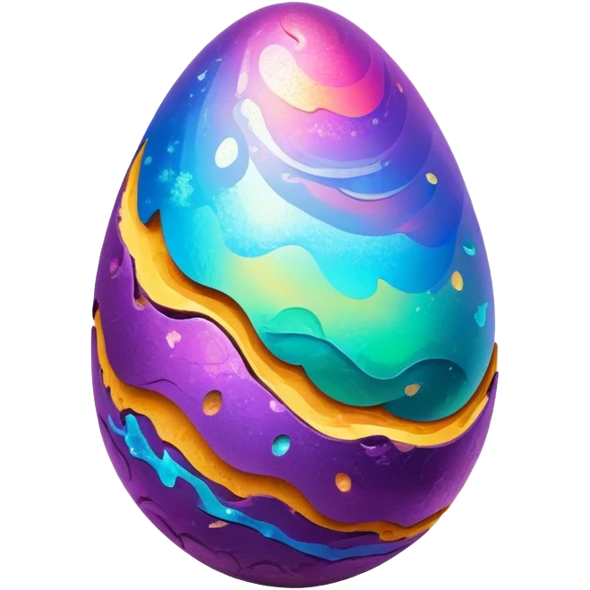magical poop easter cosmic egg landscape  emoji