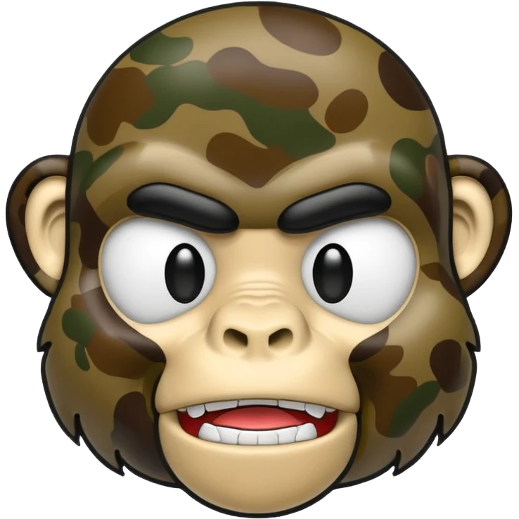 Сделай логотип Bape emoji