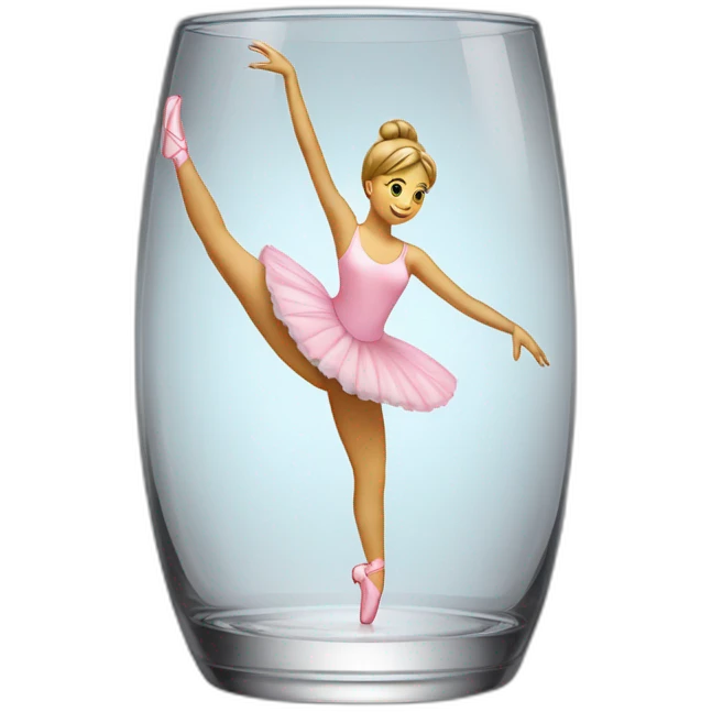 Ballerine en verre emoji